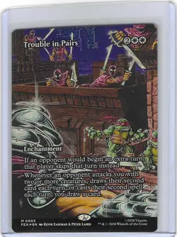 Trouble in Pairs #3 Foil M - Teenage Mutant Ninja Turtles TMNT MTG Mint - Image 1