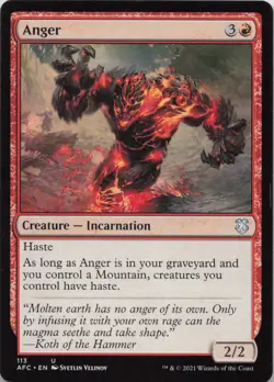 Anger U Commander: Adventures in the Forgotten Realms 113 LP MTG - Image 1
