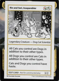 Rin and Seri, Inseparabler S Mystery Booster 2 Playtest Cards 208 LP - Image 1