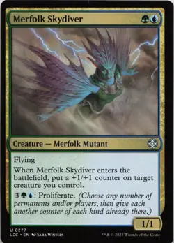Merfolk Skydiver U Commander: The Lost Caverns of Ixalan 277 LP-NM - Image 1