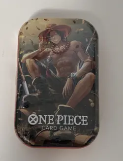 One Piece TCG Tin Pack Vol. 2 Ace W/Promo And Two OP-13 Booster Packs Brand New - Image 2