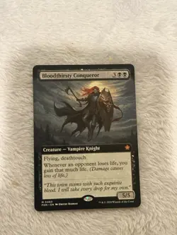 Bloodthirsty Conqueror (Extended Art) - Near Mint MTG Foundations - Image 1