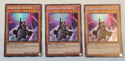 Yu-Gi-Oh Dimension Shifter Secret Rare TN19-EN012 Limited 3 card play set - Image 1