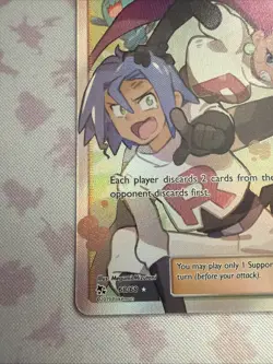 POKEMON TCG Hidden Fates Jesse & James Full Art Trainer Card 68/68 Ultra RARE NM - Image 5