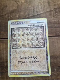 Pokemon Alph Lithograph Trainer HeartGold SoulSilver Rare TCG Card 2010 - Image 1