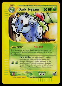 Pokemon Card - Dark Ivysaur Best of Promo 6 Winner - Image 1