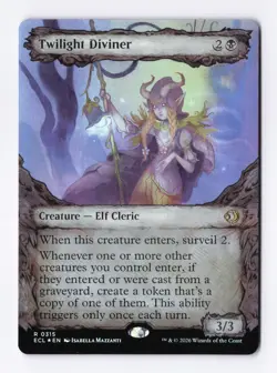 Twilight Diviner (Showcase) (Foil) 0315 (R) MTG Lorwyn Eclipsed (ECL) - Image 1