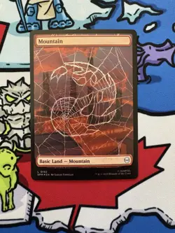 Mountain x1 Mtg Foil Full Art Marvel’s Spider-Man - Image 1