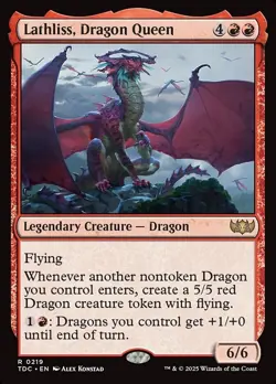 Lathliss, Dragon Queen (Near Mint NM) Tarkir: Dragonstorm Commander (TDC) - Image 1