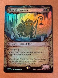 MTG Magic the Gathering Mutable Explorer Foil Showcase Lorwyn Eclipsed NM - Image 1