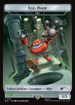 Egg Hammer / Myr Battlesphere WITH Egg Pawn TOKEN - Sonic Secret Lair (SLD) - Image 2
