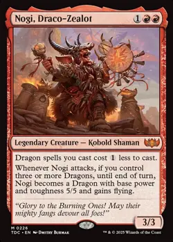 Nogi, Draco-Zealot (Near Mint NM) Tarkir: Dragonstorm Commander (TDC) - Image 1