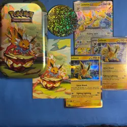 Pokemon TCG— Prismatic Evolutions Jolteon Mini Tin 30/131 Reverse Holo{53 Cards} - Image 1