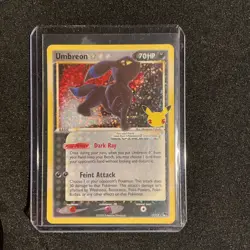 Pokemon Umbreon Star 17/17 Celebrations Classic Collection Holo Stamped Card TCG - Image 1