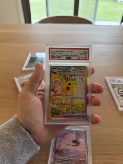 Pokemon Pikachu ex 238/191 Surging Sparks Illustration Rare Holo PSA 10 - Image 1