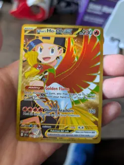 Pokemon Ethan's Ho-Oh ex Hyper Rare Full Art 239/182 Sv10 Destined Rivals Holo - Image 3