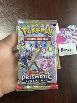 VERY HEAVY! GOD PACKUUU 22.48g Prismatic Evolutions Pokemon TCG Booster (SEALED) - Image 2
