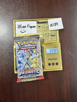 VERY HEAVY! GOD PACKUUU 22.37g Prismatic Evolutions Pokemon TCG Booster (SEALED) - Image 1