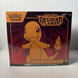 Pokemon TCG Obsidian Flames Elite Trainer Box Charmander *Corner Rip* - Image 1