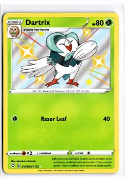 2021 TCG Pokemon #SV002 Dartrix SV002/SV122 Holo Shining Fates Shiny Vault - Image 1