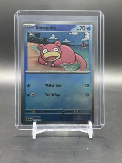 Slowpoke Pokemon Prismatic Evolutions Masterball Holo 018/131 - Image 1