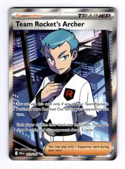 Team Rocket's Archer - 22 Destined Rivals #223 (2025) Ultra Rare Holo NM Pokemon - Image 1