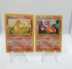 Charmander 46/102 NM & Charmeleon 24/102 LP- Base Set WOC Vintage Pokemons Set - Image 5