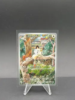Pokemon TCG- Meowth 106/94 Phantasmal Flames IR NM - Image 1