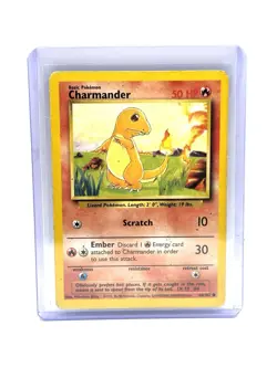 CHARMANDER - 46/102 Base Set WotC- Regular Common - Pokemon TCG MP - Image 1