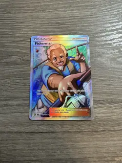 Fisherman Shiny Holo Rare Hidden Fates: Shiny Vault SV83/SV94 Pokemon TCG Mint - Image 2