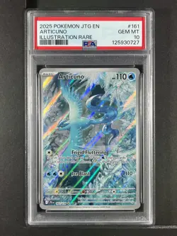 Articuno #161 2025 Pokemon Journey Together Illustration Rare PSA 10 250001 - Image 1