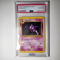 1999 POKEMON GAME #29 HAUNTER PSA 10 GEM BASE SET UNLIMITED - Image 1