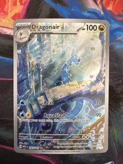 Pokemon Dragonair 181/165 Sv: Scarlet & Violet 151 Illustration Rare NM - Image 3