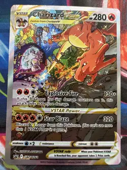 Pokemon TCG Charizard VSTAR SWSH262 Holo Black Star Promo Alternative Art - Image 1