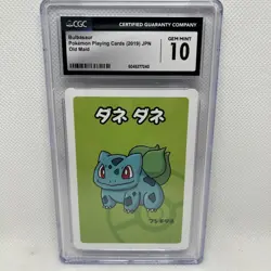 2019 POKEMON OLD MAID - JPN BULBASAUR CGC 10 GEM MINT - Image 1