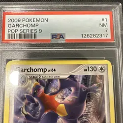 2009 Pokemon Pop Series 9 Garchomp #1 PSA 7 - Image 4