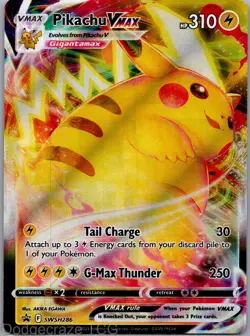 Pikachu VMAX SWSH286 Promo SWSH Black Star Pokemon NM - Image 1