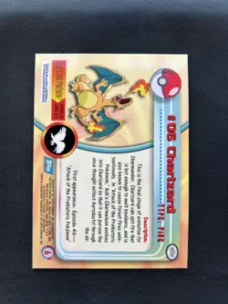 1999 Pokemon Topps TV Series 1 Charizard Foil #6 - NM/LP - Image 2