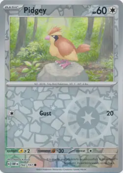 4x Pidgey - 162/197 - Common - Reverse Holo NM-Mint Pokemon SV03 - Obsidian Flam - Image 1