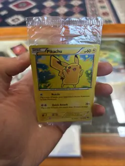 Pokemon Card - Pikachu XY 42/146 - Holo - Movie Promo - Factory Sealed - Image 1