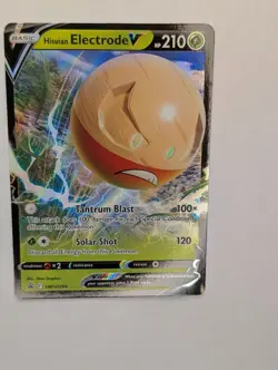 Hisuian Electrode V SWSH294 Black Star Promo Pokemon Card NM - Image 1