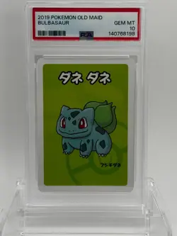 2019 Pokemon Bulbasaur PSA 10 GEM MT Old Maid Card - Image 1