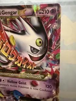 2016 HP Pokemon XY Black Star Promo #XY166 M Gengar EX Holo Card - Image 5