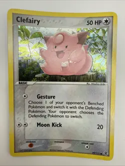 Clefairy 59/112 EX FireRed & LeafGreen Revers Holo Common Pokemon Card - Image 3