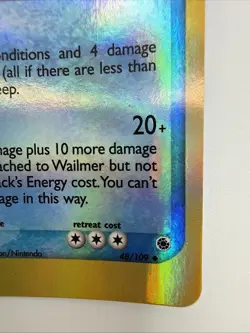 Wailmer 48/109 EX Ruby & Sapphire Reverse Holo Uncommon E-Reader Pokemon Card - Image 5