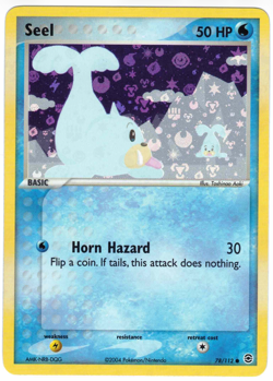Seel 78/112 EX FireRed & LeafGreen Reverse Holo Common Pokemon Card - Image 1