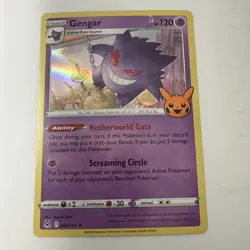 Pokemon TCG Gengar 066/196 Lost Origin Holo Rare Card 2022 - Image 1