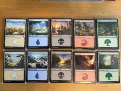 100 Basic Lands From Bloomburrow (10 Of Each Basic Art) - Image 1