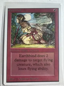 MTG - Earthbind - Unlimited - NM - Vintage Magic The Gathering - Image 1