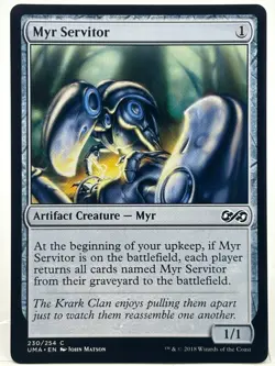 Myr Servitor NM/M* Ultimate Masters ENGLISH 230/254 mtg -UnltdCards - Image 1